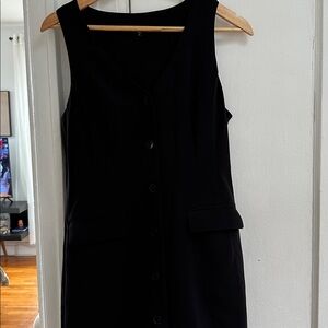 Express Black Button-Down Mini Dress